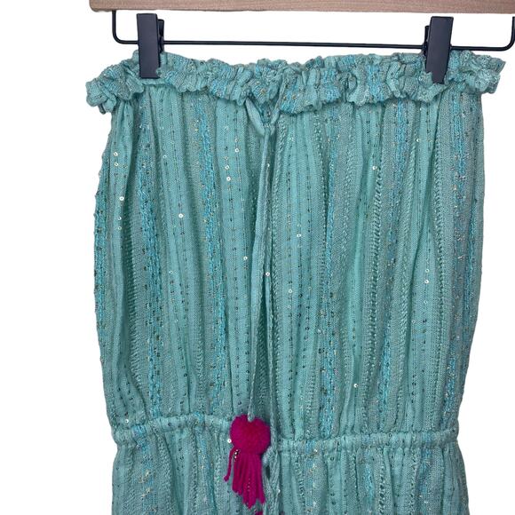 SUNDRESS Anoushka Strapless Mini Dress in Petra Aqua & Pink Beach Cocktail XS/S - Picture 9 of 11